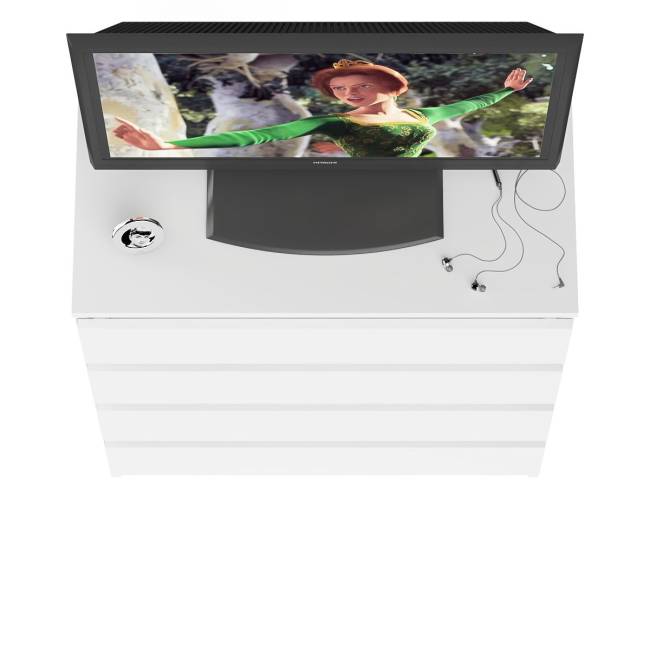 Комод четыре ящика Мори МК800.4 цвет белый