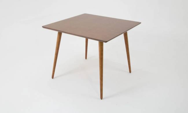 Стол Монте М 100 орех со стульями Джуно орех велюр бежевый