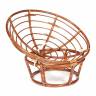 Кресло Папасан/Papasan (23/01 W) /с подушкой/ диаметр подушки 125см, 115х101х104см, пекан орех, флок олива, 23 Pecan (орех)
