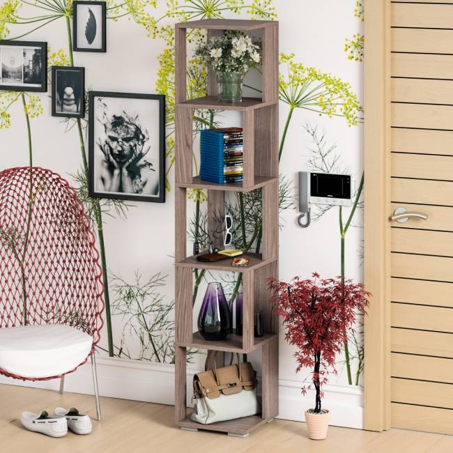 Стеллаж СВК цвет ясень шимо тёмный