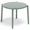 Столик пластиковый журнальный Doga мятный Ø500х400 мм