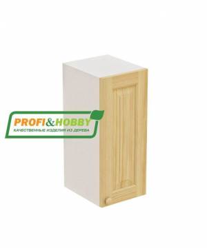 Шкаф навесной 300х340х720 + фасад сосна бесцветный лак