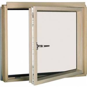 Мансардное окно FAKRO BDR P2 Lux (правое+откидное), однокамерный триплекс, дерево 94х75