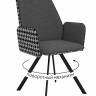 Стул DikLine 293 поворотный SB5/A3 серый, ножки черные