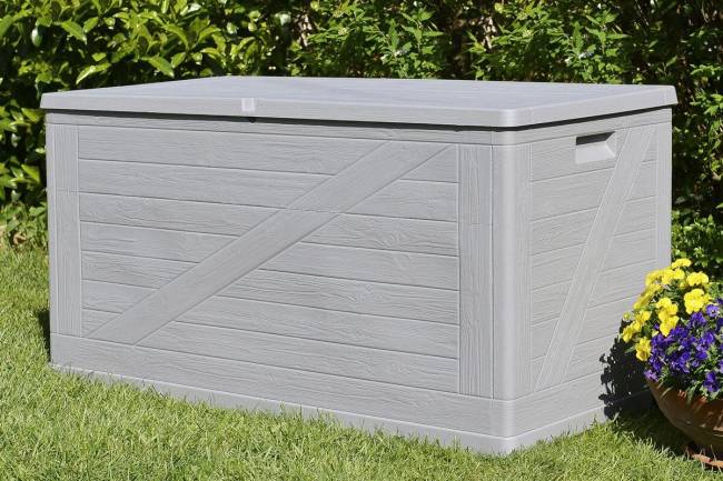 Сундук Toomax WoodLine, 420 л Светло-серый