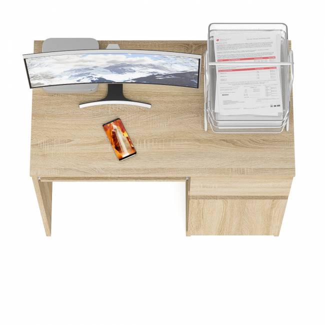 Стол компьютерный Мори МС-1 правый цвет дуб сонома