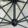 Зонт профессиональный 3х3 м Napoli Braccio антрацит, слоновая кость 3000х3000 мм