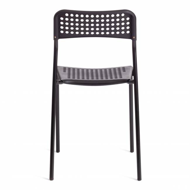 Стул Адде/Adde (мод.C-049) металл/пластик, 39х49х78см, черный  (Комплект из 8 шт.) черный металл/пластик