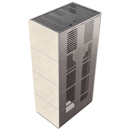 Каминокомплект Kratki PRO FLOKI FOKOS TALCO угловое стекло слева