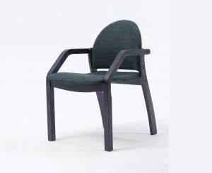 Стул-кресло Джуно 2.0 чёрный/зелёный