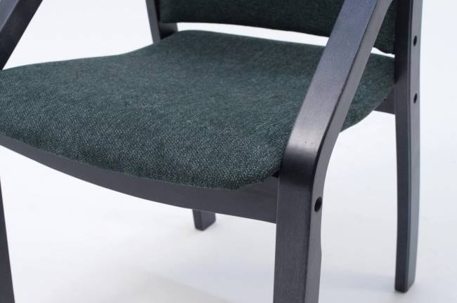 Стул-кресло Джуно 2.0 чёрный/зелёный