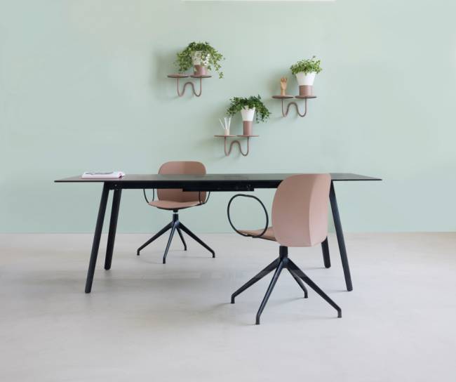 Ваза для цветов Mimosa лен, карамельный Ø195х310 мм