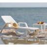 Лежак пластиковый Nilo white