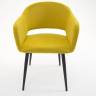 Стул Пичч чёрный / горчичный
