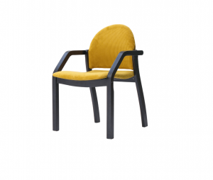 Стул-кресло Джуно 2.0 чёрный/жёлтый