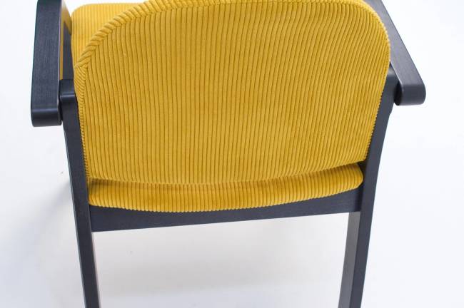 Стул-кресло Джуно 2.0 чёрный/жёлтый