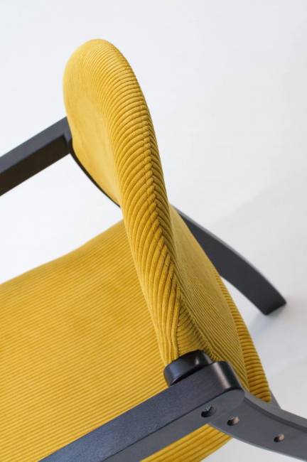 Стул-кресло Джуно 2.0 чёрный/жёлтый