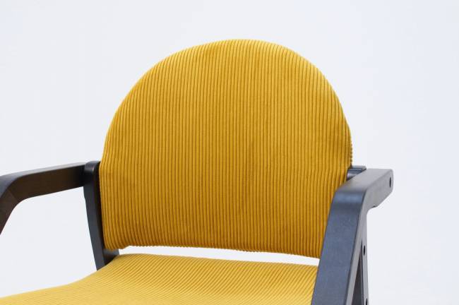 Стул-кресло Джуно 2.0 чёрный/жёлтый