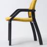Стул-кресло Джуно 2.0 чёрный/жёлтый