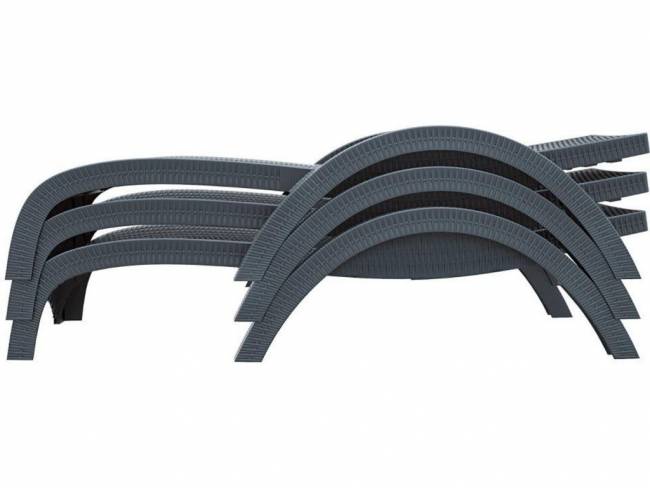 Шезлонг пластиковый с матрасом GS 1009 (Fiji) белый, слоновая кость 1870x730x340 мм Шезлонг пластиковый с матрасом GS 1009 (Fiji) белый, слоновая кость 1870x730x340 мм